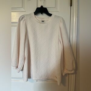 Anne Klein cream top, L